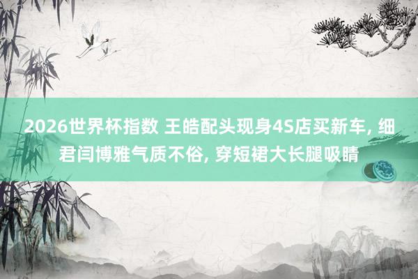 2026世界杯指数 王皓配头现身4S店买新车， 细君闫博雅气质不俗， 穿短裙大长腿吸睛